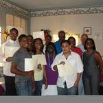 2009-2010 GNHH Scholarship Dinner 
From Left to Right: Emerson Jefferson, IV, Johnny Hillary,III, Ronisha Edwards, Janae Davis, Cameron Gill, Ira K. Gray, Ralph Rivers, Samuel Padilla, Julia Smith, Levonzo Gray, Sr., Kamola Gray 7.23.10
